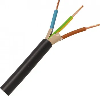 Průmyslový kabel Kabel CYKY-J 3x1,5 černý 50 m