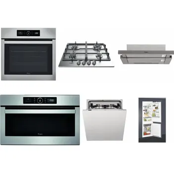 Set domácích spotřebičů WHIRLPOOL ABSOLUTE AKZ9 6230 IX + WHIRLPOOL TKRL 661 IX EU + WHIRLPOOL AKR 5390/1 IX + WHIRLPOOL ABSOLUTE AMW 730 IX + WHIRLPOOL WIC 3C33 PFE + WHIRLPOOL ART 65031