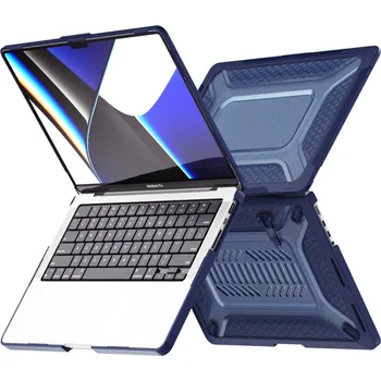 Klávesnice pro tablet Obal / kryt + kryt klávesnice + záslepky pro Apple MacBook Pro 14" (A2442) - modrý