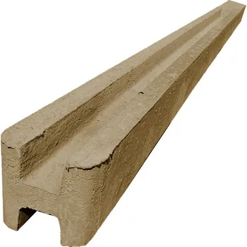 Plotový sloupek Betonový průběžný sloupek na plot pískovec 1750 mm