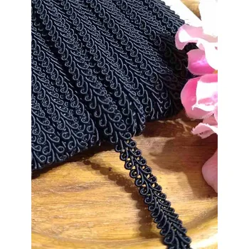 Krajka Prýmek šíře 8 mm černý