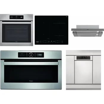 Set domácích spotřebičů WHIRLPOOL ABSOLUTE AKZ9 6230 IX + WHIRLPOOL WL B8160 NE + WHIRLPOOL AKR 749/1 IX + WHIRLPOOL ABSOLUTE AMW 730 IX + WHIRLPOOL WSBO 3O34 PF X
