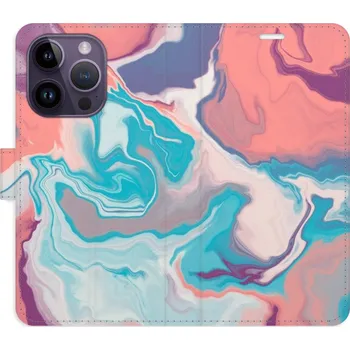 Pouzdro na mobilní telefon Flipové pouzdro iSaprio - Abstract Paint 06 - iPhone 14 Pro