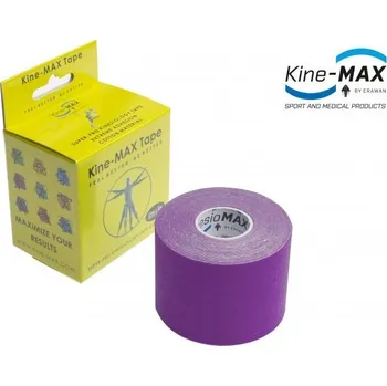 Tejpovací páska KineMAX Kinesiologický tejp MAX SUPER Cotton fialová 5x5cm