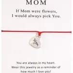 Provázkový náramek pro maminku - SRDÍČKO