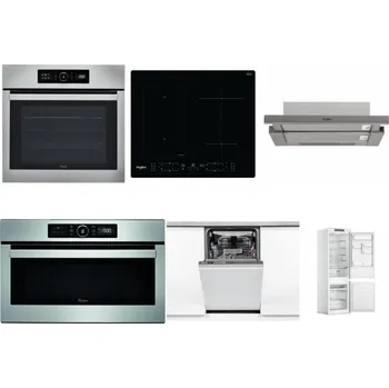 Set domácích spotřebičů WHIRLPOOL ABSOLUTE AKZ9 6230 IX + WHIRLPOOL WL B8160 NE + WHIRLPOOL AKR 5390/1 IX + WHIRLPOOL ABSOLUTE AMW 730 IX + WHIRLPOOL WSIO 3O34 PFE X + WHIRLPOOL WHC18 T311
