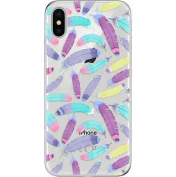 Pouzdro na mobilní telefon Odolné silikonové pouzdro iSaprio - Feather Pattern 01 - iPhone X
