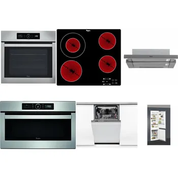 Set domácích spotřebičů WHIRLPOOL ABSOLUTE AKZ9 6230 IX + WHIRLPOOL AKT 8130/NE + WHIRLPOOL AKR 749/1 IX + WHIRLPOOL ABSOLUTE AMW 730 IX + WHIRLPOOL WSIO 3O34 PFE X + WHIRLPOOL ART 66112
