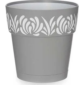 Miska pro psa Květ. d15xh15cm kam.šedý/bílý GAIA+miska, plast