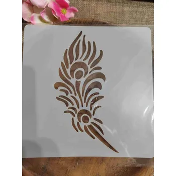 Plastová šablona 13x13 cm č.8