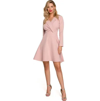 Dámské šaty Skeater šaty s límečkem K138 růžové - Makover M