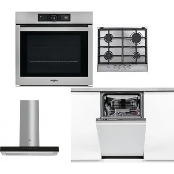 Set domácích spotřebičů WHIRLPOOL AKZ9 9480 IX + WHIRLPOOL AKR 351/IX + WHIRLPOOL WHBS 62F LT K + WHIRLPOOL WSIO 3O34 PFE X