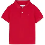 dětské červené triko s límečkem Mayoral 102-43 velikost 92