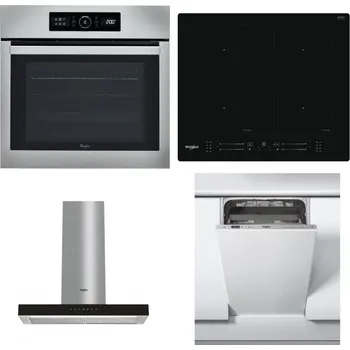 Set domácích spotřebičů WHIRLPOOL ABSOLUTE AKZ9 6230 IX + WHIRLPOOL WL S7260 NE + WHIRLPOOL WHBS 62F LT K + WHIRLPOOL WSIC 3M27 C