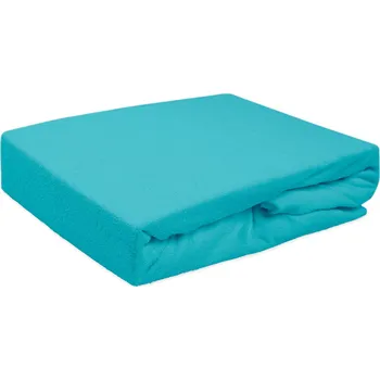 Prostěradlo FROTÉ PROSTĚRADLO 010/130 140X200 CM TYRKYSOVÁ