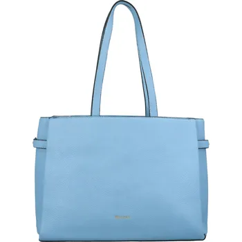 Kabelka Prostorná dámská koženková taška na rameno Chantal, světle modrá