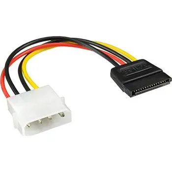 Kabel do PC InLine Napájecí kabelová redukce FDD5,25 -> SATA, 30cm (29670C) - 11.42.1056