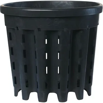 Květináč Květináč ERCOLE kulatý 37,5x34,5x32cm - 25L (Květináč ERCOLE vyrobený z recyklovaného černého polyetylenu, kulatý 25L - 37,5x34,5x32cm.)