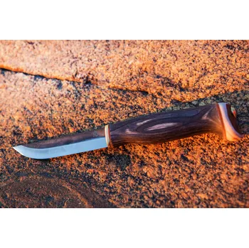 Pracovní nůž Arctic Legend Hobby, pevný nůž s pouzdrem, mořená dřevěná rukojeť AL40934