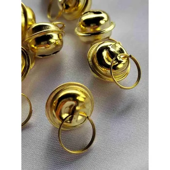 Rolničky Ø15 mm s velkým kroužkem barva zlatá