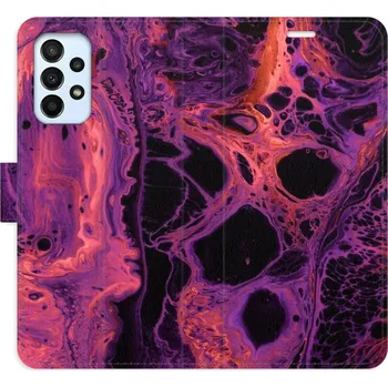 Pouzdro na mobilní telefon Flipové pouzdro iSaprio - Abstract Dark 02 - Samsung Galaxy A23 / A23 5G