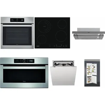 Set domácích spotřebičů WHIRLPOOL ABSOLUTE AKZ9 6230 IX + WHIRLPOOL AKT 8900 BA + WHIRLPOOL AKR 749/1 IX + WHIRLPOOL ABSOLUTE AMW 730 IX + WHIRLPOOL WIC 3C33 PFE + WHIRLPOOL ART 66112