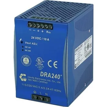 spínaný zdroj CHINFA Zdroj DRA240-24A 24VDC/240W napájecí DRA240-24A
