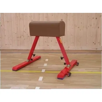 Gymnastický kůň Gymnastická koza nastavitelná výška 90 - 120 cm, umělá kůže