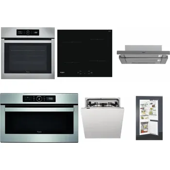 Set domácích spotřebičů WHIRLPOOL ABSOLUTE AKZ9 6230 IX + WHIRLPOOL WS Q2760 BF + WHIRLPOOL AKR 749/1 IX + WHIRLPOOL ABSOLUTE AMW 730 IX + WHIRLPOOL WIC 3C33 PFE + WHIRLPOOL ART 65031