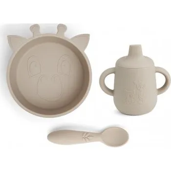 dětská jídelní sada NUUROO Elias Silikonový jídelní set Cobblestone