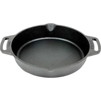 Pánev Litinová hluboká pánev 25 cm, dva úchyty Valhal Outdoor VH25H (Valhal Outdoor Holland VH25H Hluboká pánev z litiny - dvě výlevky - průměr 25 cm )