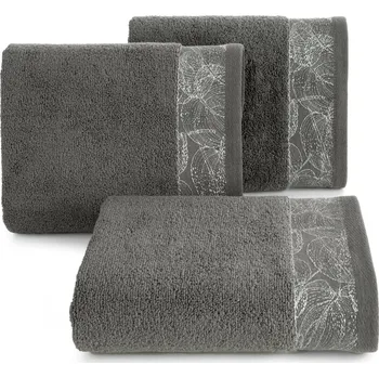 Ručník BAVLNĚNÝ RUČNÍK AGIS 70X140 CM TMAVĚŠEDÁ