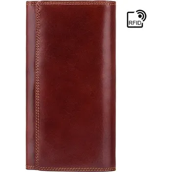 Visconti kvalitní dámská klasická kožená peněženka hnědá