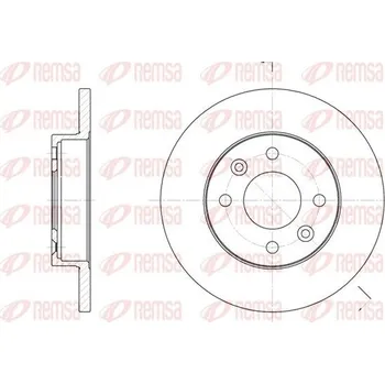 Brzdový kotouč Brzdový kotouč REMSA 6067.00