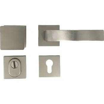 Dveřní kování Cobra ochranné kování C401-S plus (nikl matný)) Provedení: K PZ LI (klika levá/koule pro FAB)