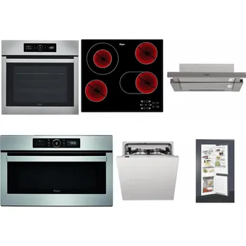 Set domácích spotřebičů WHIRLPOOL ABSOLUTE AKZ9 6230 IX + WHIRLPOOL AKT 8190/BA + WHIRLPOOL AKR 5390/1 IX + WHIRLPOOL ABSOLUTE AMW 730 IX + WHIRLPOOL WIC 3C33 PFE + WHIRLPOOL ART 65031