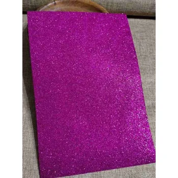 umělá květina Pěnová guma Moosgummi s glitry 20x30 cm růžová tmavá