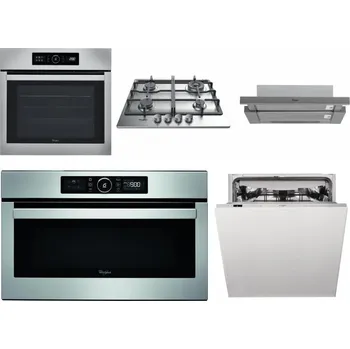 Set domácích spotřebičů WHIRLPOOL ABSOLUTE AKZ9 6230 IX + WHIRLPOOL TKRL 661 IX EU + WHIRLPOOL AKR 749/1 IX + WHIRLPOOL ABSOLUTE AMW 730 IX + WHIRLPOOL WIC 3C33 PFE