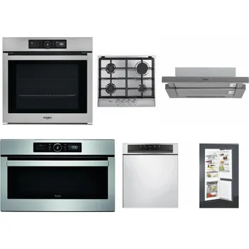 Set domácích spotřebičů WHIRLPOOL AKZ9 9480 IX + WHIRLPOOL AKR 351/IX + WHIRLPOOL AKR 749/1 IX + WHIRLPOOL ABSOLUTE AMW 730 IX + WHIRLPOOL WBC 3C34 PF X + WHIRLPOOL ART 65031
