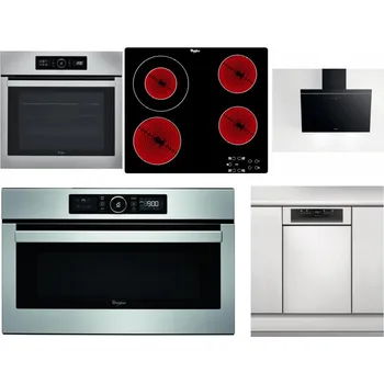 Set domácích spotřebičů WHIRLPOOL ABSOLUTE AKZ9 6230 IX + WHIRLPOOL AKT 8130/NE + WHIRLPOOL AKR 62F LT K + WHIRLPOOL ABSOLUTE AMW 730 IX + WHIRLPOOL WSBO 3O34 PF X