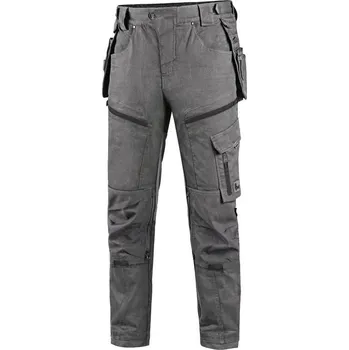 LEONIS CXS kalhoty pracovní slim-fit - šedá/černá - 54
