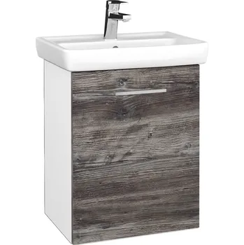 Koupelnový nábytek Dřevojas Koupelnová skříňka DOOR SZD 50 - N01 Bílá lesk / Úchytka T04 / D10 Borovice Jackson / Pravé