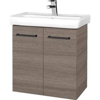 Koupelnový nábytek Dřevojas Koupelnová skříňka DOOR SZD2 60 - D03 Cafe / Úchytka T06 / D03 Cafe