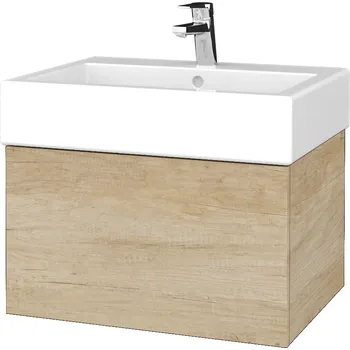 Koupelnový nábytek Dřevojas Koupelnová skříňka VARIANTE SZZ 60 pro umyvadlo Duravit Vero - D15 Nebraska / D15 Nebraska