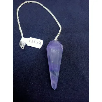 Řetízek Kyvadlo - Fluorit fialový