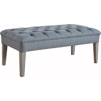 Taburet Podnožka Venice DT27 Barva nohou: Noir Black, Sametové čalounění: Azure, Přírodní látka: Žadná