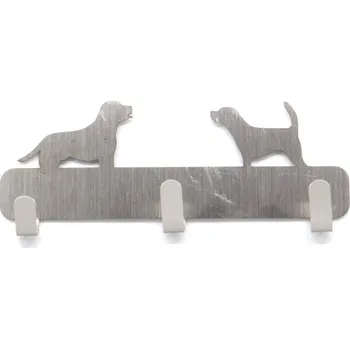 Věšák Loko věšák na klíče či vodítko pes Barva: Šedá