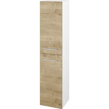 Koupelnový nábytek Dřevojas Vysoká skříň DOS SVD2 35 - N01 Bílá lesk / Úchytka T04 / D09 Arlington / Pravé