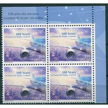 Poštovní známka Swiss post (2022) MiNr. 2820 ** 4-bl - Švýcarsko - řízení letového provozu