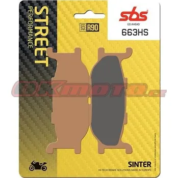 Brzdová destička Přední brzdové destičky SBS 663HS - Yamaha XV 1100 SP Virago, 1100ccm - 94-98